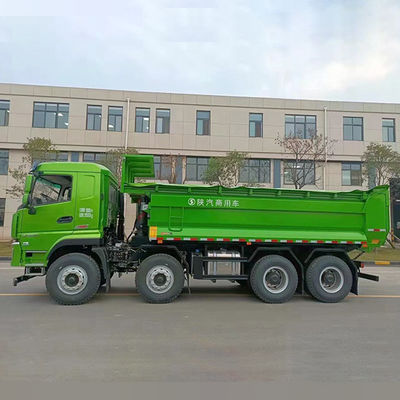 12 Προχωρητική μετατόπιση Shacman 8X4 επίπεδη καμπίνα σχήμα U H3000 F3000 φορτηγό απορριμμάτων για το ορυχείο