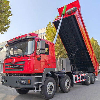 12 Αριθμός μεταφοράς προς τα εμπρός Shacman 8X4 F3000 Τροχόφορα για βαριά μηχανή επίπεδα καμπίνα