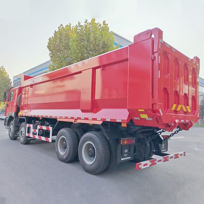 12 Αριθμός μεταφοράς προς τα εμπρός Shacman 8X4 F3000 Τροχόφορα για βαριά μηχανή επίπεδα καμπίνα