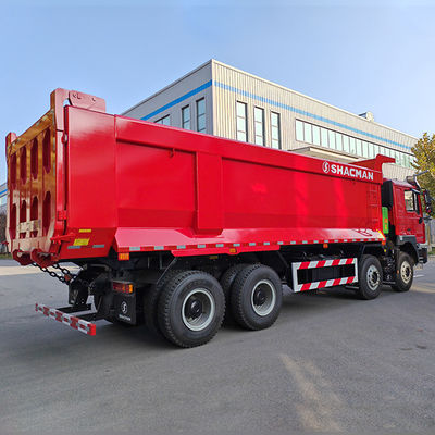 12 Αριθμός μεταφοράς προς τα εμπρός Shacman 8X4 F3000 Τροχόφορα για βαριά μηχανή επίπεδα καμπίνα
